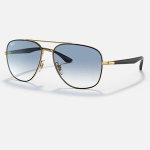 Ray-Ban Blue Square Aviator Sunglasses RB3683